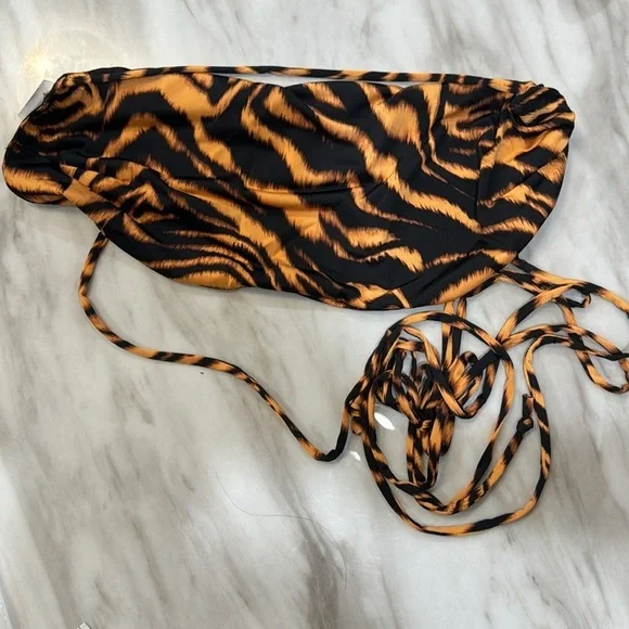 NAKED WARDROBE 2 piece bathing suit size L - Picture 5 of 8